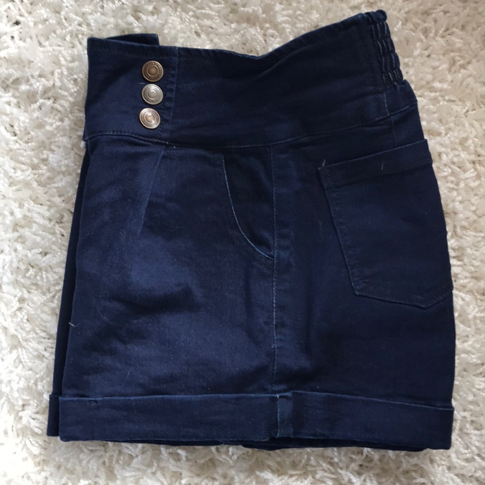 Dark Blue Jean Shorts
